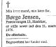 Børge Jensens dødsannonce